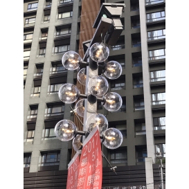 比漾百貨永和戶外燈更新